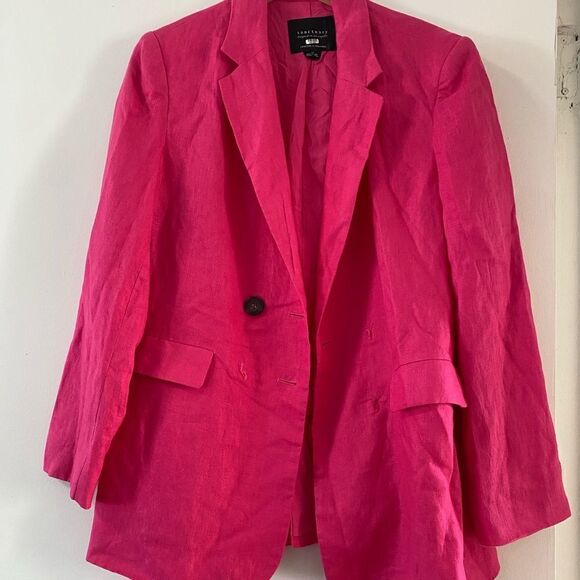 Sanctuary Cape Cod Linen Pink Blazer - Picture 11 of 14